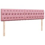 vidaXL Cadre de lit ottoman avec matelas rose 160x200 cm velours