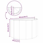 vidaXL Jardinière Rouillé 90 x 45 x 50 cm
