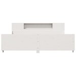 vidaXL Cadre de lit sans matelas blanc 200x200 cm bois massif de pin