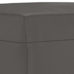 vidaXL Banc Gris 100x35x41 cm Similicuir