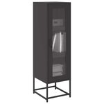vidaXL Buffet haut noir 36x39x123 cm acier laminé à froid