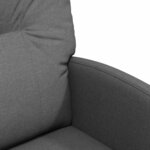 vidaXL Chaises de Salle à Manger avec Roues 2 Pièces Gris foncé