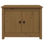vidaXL Table basse Marron miel 71x49x55 cm Bois massif de pin