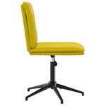 vidaXL Chaise à manger Jaune Velours