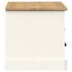 vidaXL Meuble TV VIGO blanc 106x40x40 cm bois massif de pin