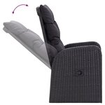 vidaXL Ensemble de salle à manger de jardin de 7 pièces avec coussins en poly rotin