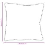 vidaXL Oreillers 2 Pièces Blanc 60 x 60 cm 85gsm 100  polyester