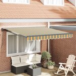 vidaXL Cadre d'auvent Vert et jaune 300 x 250 cm