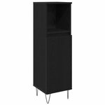 vidaXL Ensemble de mobilier de salle de bain 3 Pièces Chêne noir