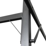 vidaXL Pergola avec toit rétractable taupe 295x292x230 cm