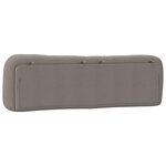vidaXL Coussin de tête de lit taupe 180 cm tissu