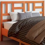 vidaXL Tête de lit cire marron 150 cm bois massif de pin