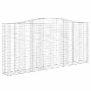 vidaXL Panier de gabions arqué 400x50x180/200 cm Fer galvanisé