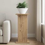 vidaXL Support de Plante Chêne artisanal 30 5 x 30 x 60 5 cm