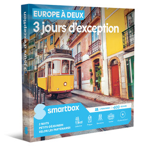 SMARTBOX - Coffret Cadeau Europe à deux - 3 jours d'exception -  Séjour