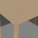 vidaXL Tonnelle avec double toit et parois en filet taupe acier