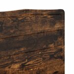 vidaXL Tête de lit Chêne fumé 180 cm Bois d'ingénierie