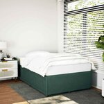 vidaXL Cadre de lit sans matelas vert foncé 120x200 cm velours
