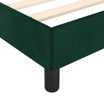 vidaXL Cadre de lit sans matelas vert foncé 160x200 cm velours