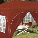 vidaXL Tente de fête pop-up 575 x 288 x 245 cm Terre cuite