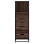 vidaXL Armoire de bain chêne marron 35x37 5x100 cm bois d'ingénierie