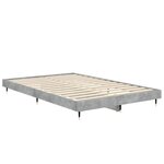 vidaXL Cadre de lit sans matelas gris béton 120x190 cm