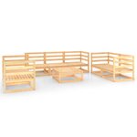 Salon de jardin meuble d'extérieur ensemble de mobilier 8 pièces bois de pin massif 02_0017794
