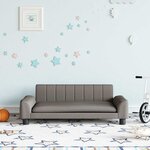 vidaXL Canapé pour enfants taupe 90x53x30 cm tissu