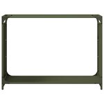 vidaXL Portant de bois chauffage vert olive 90x28x65 cm