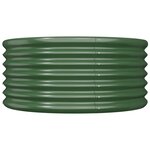 vidaXL Jardinière de jardin Acier galvanisé 80x80x36 cm Vert