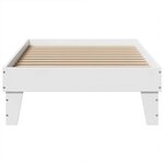 vidaXL Cadre de lit sans matelas blanc 100x200 cm bois de pin massif