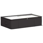 vidaXL Boîte de rangement avec fenêtre transparente 2 Pièces Anthracite
