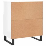 vidaXL Buffets 3 Pièces blanc brillant bois d'ingénierie