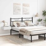 vidaXL Tables de chevet flottantes 2Pièces Blanc brillant Bois ingénierie