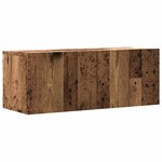 vidaXL Meuble TV mural vieux bois 80x30x30 cm bois d'ingénierie