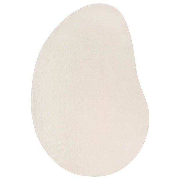 vidaXL Tapis Beige 100 x 200 cm Polyester