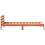 vidaXL Cadre de lit sans matelas cire marron 75x190 cm bois pin massif