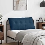 vidaXL Coussin de Dos Bleu 100 x 19 x 50 cm tissu