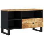 vidaXL Meuble TV 80x33x46 cm bois de manguier et d'ingénierie