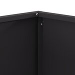 vidaXL Foyer Carré Noir 60x60x40 cm Acier