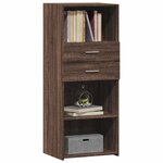 vidaXL Buffet haut chêne marron 50x42 5x124 cm bois d'ingénierie
