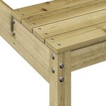 vidaXL Table de pique-nique 160x134x75 cm bois de pin imprégné