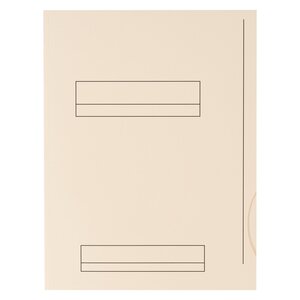 Chemises dossier 2 rabats oxford 24 x 32 cm blanc crème - paquet de 50
