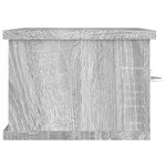 vidaXL Armoire murale Sonoma gris 60x26x18 5 cm Bois d'ingénierie
