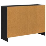 vidaXL Buffet Chêne noir 88 5 x 27 5 x 63 5 cm