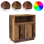 vidaXL Buffet LED Bois ancien 71 x 34 5 x 75 cm Bois d'ingénierie