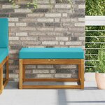 vidaXL Coussin d’assise Turquoise 80 x 40 x 8 cm 100   polyester