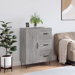 vidaXL Buffet sonoma gris 69 5x34x90 cm bois d'ingénierie