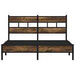 vidaXL Cadre de lit sans matelas avec tête de lit 140x200 cm