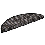 vidaXL Tapis d'escalier auto-adhésifs 15 Pièces Anthracite 56 x 17 x 3 cm